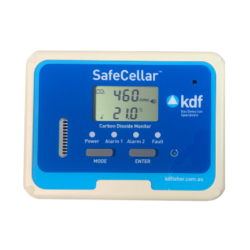 KDF SafeCellar CO2 O2 Monitor